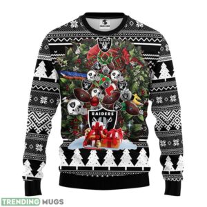 Oakland Raiders Tree Ugly Christmas Sweater men Women Christmas Sweater Gift 3D Sweater