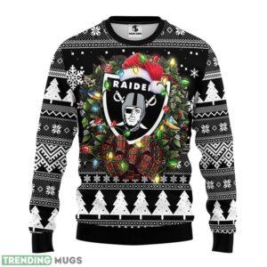 Oakland Raiders Ugly Christmas Sweater 3D Printed Sweater Christmas Gift 3D Sweater