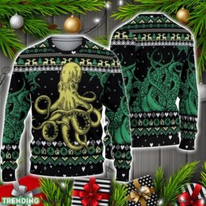 Octopus Lover Christmas Ugly Sweater Christmas Holiday Gift 3D Sweater