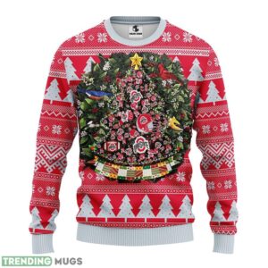 Ohio State Buckeyes Tree Ugly Christmas Sweater men Women Christmas Sweater Gift 3D Sweater