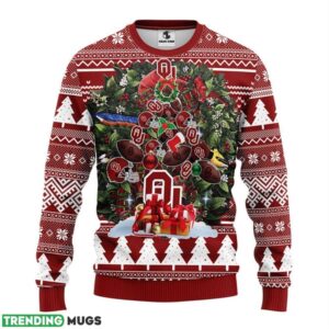 Oklahoma Sooners Tree Ugly Christmas Sweater men Women Christmas Sweater Gift 3D Sweater