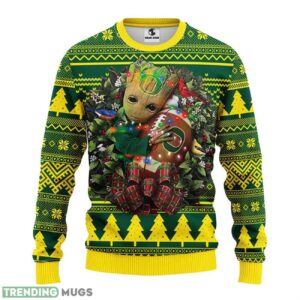 Oregon Ducks Groot Hug Ugly Christmas Sweater 3D Printed Sweater Christmas Gift Product Photo 1