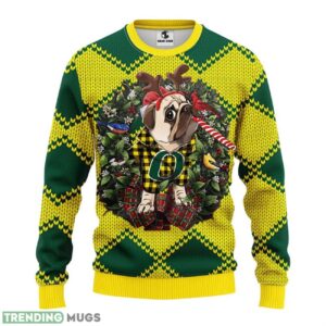 Oregon Ducks Pub Dog Ugly Christmas Sweater 3D Printed Sweater Christmas Gift 3D Sweater