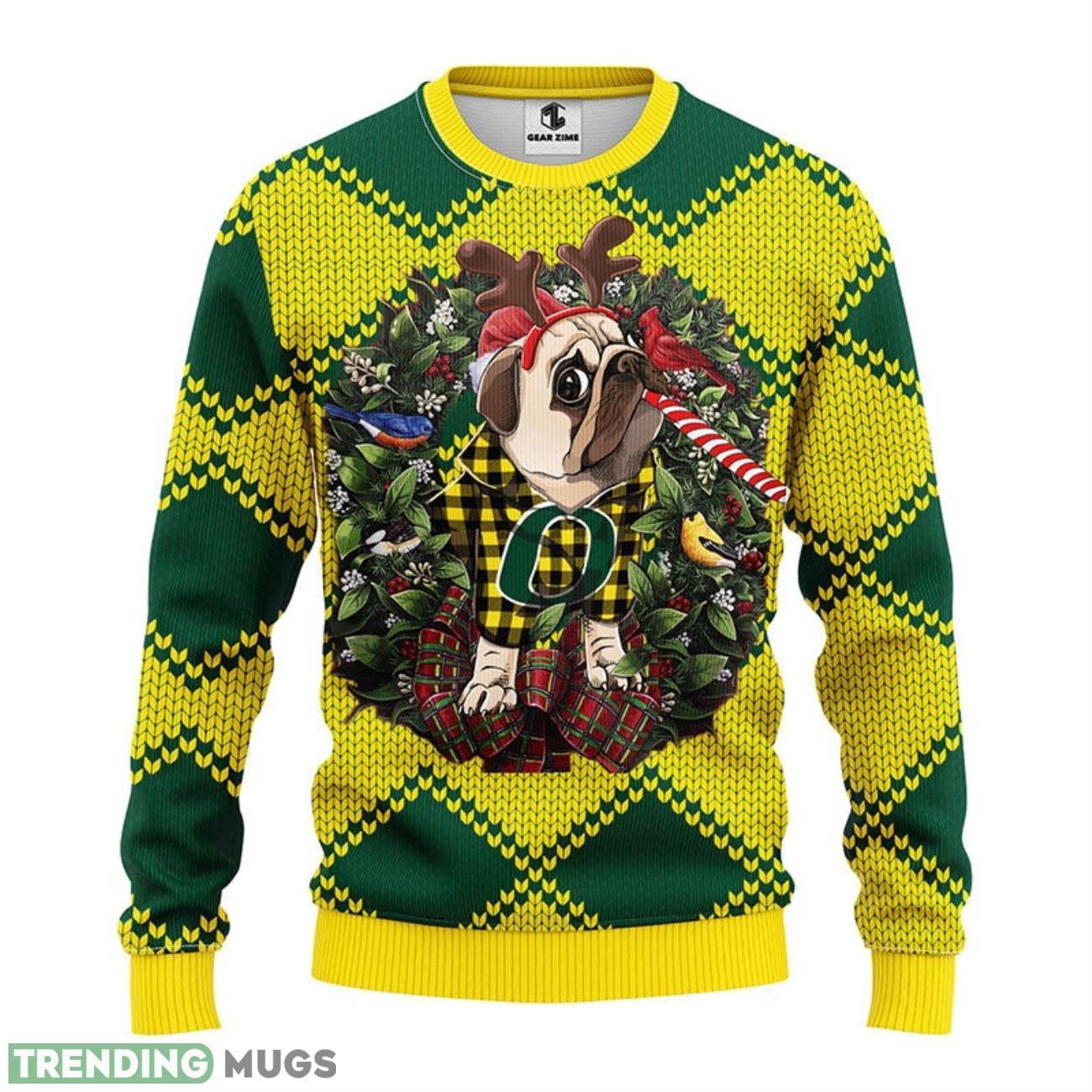 Oregon Ducks Pub Dog Ugly Christmas Sweater 3D Printed Sweater Christmas Gift 3D Sweater Oregon Ducks Pub Dog Ugly Christmas Sweater 3D Printed Sweater Christmas Gift 3D Sweater