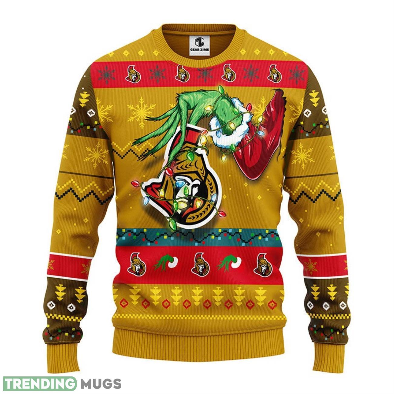 Ottawa Senators Grinch Ugly Christmas Sweater 3D Printed Sweater Christmas Gift 3D Sweater Ottawa Senators Grinch Ugly Christmas Sweater 3D Printed Sweater Christmas Gift 3D Sweater