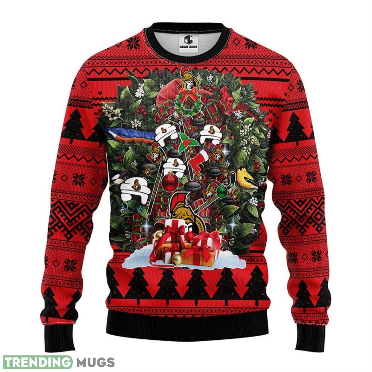 Ottawa Senators Tree Ugly Christmas Sweater men Women Christmas Sweater Gift 3D Sweater Ottawa Senators Tree Ugly Christmas Sweater men Women Christmas Sweater Gift 3D Sweater