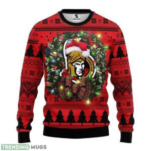 Ottawa Senators Ugly Christmas Sweater 3D Printed Sweater Christmas Gift 3D Sweater