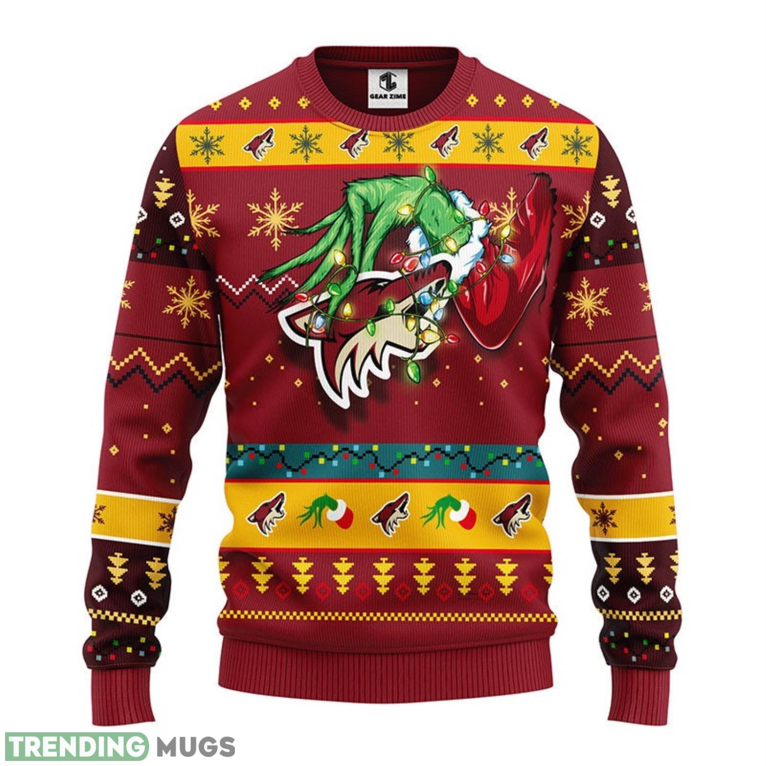 Phoenix Coyotes Grinch Christmas Ugly Sweater Holiday Gift 3D Sweater Phoenix Coyotes Grinch Christmas Ugly Sweater Holiday Gift 3D Sweater