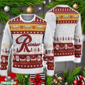 Rainier Beer Christmas Ugly Sweater Christmas Holiday Gift 3D Sweater