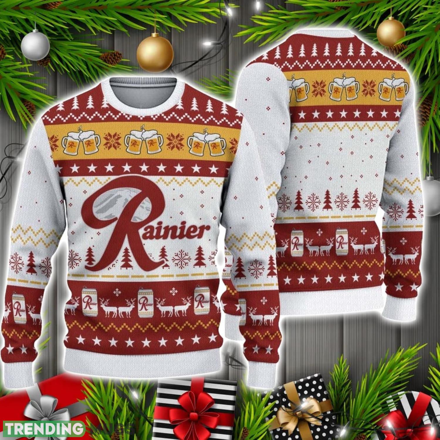 Rainier Beer Christmas Ugly Sweater Christmas Holiday Gift 3D Sweater Rainier Beer Christmas Ugly Sweater Christmas Holiday Gift 3D Sweater