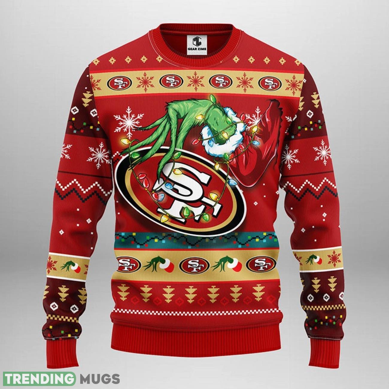 San Francisco 49ers Grinch Christmas Ugly Sweater Holiday Gift 3D Sweater San Francisco 49ers Grinch Christmas Ugly Sweater Holiday Gift 3D Sweater