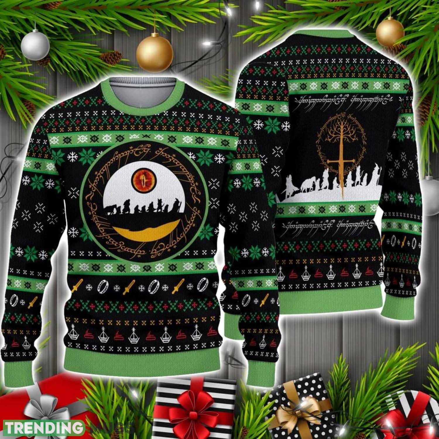 Sauron Eye LOTR Ugly Christmas Sweater Christmas Holiday Gift 3D Sweater Sauron Eye LOTR Ugly Christmas Sweater Christmas Holiday Gift 3D Sweater
