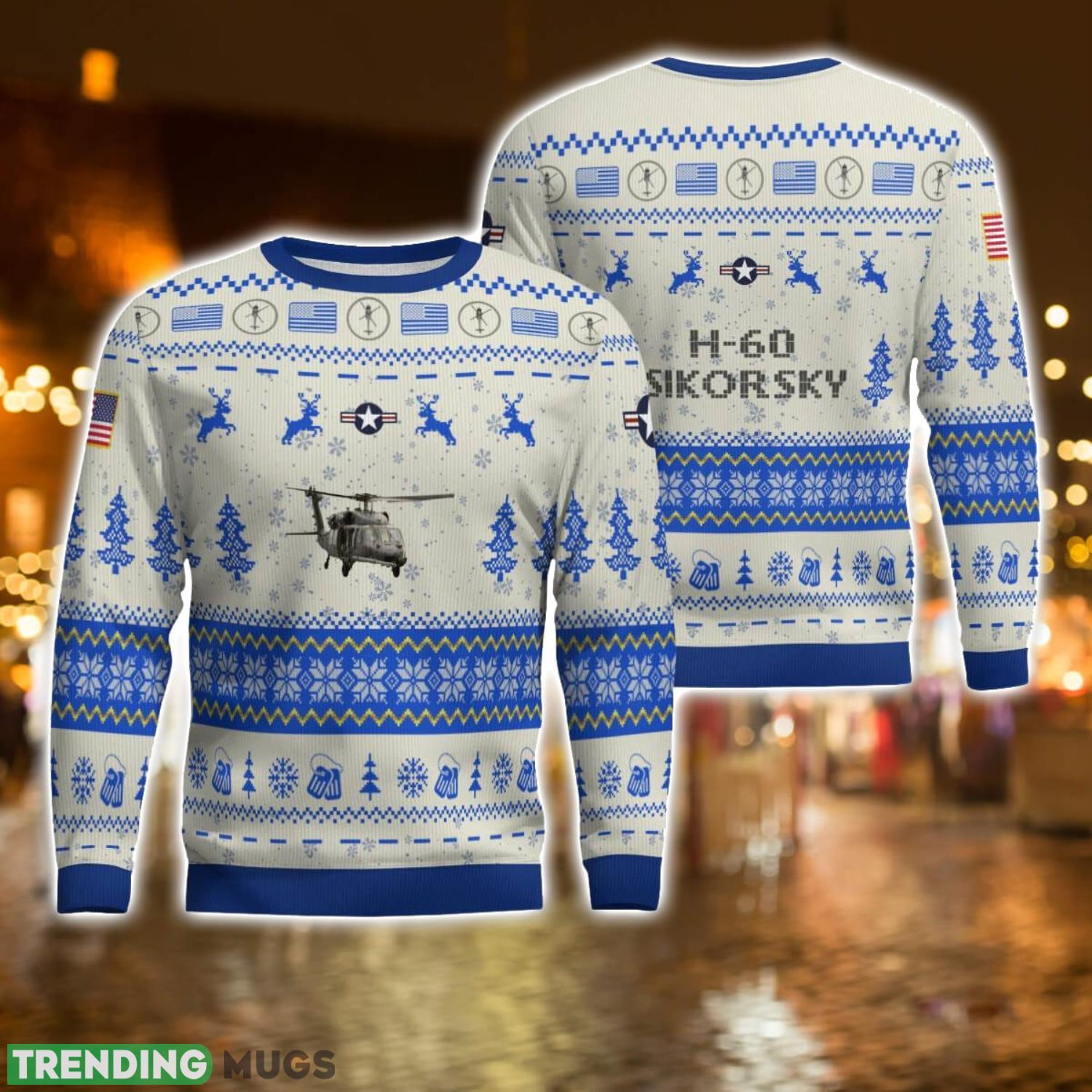 Sikorsky H 60 H60 All Printed AOP Aircraft Ugly Christmas Sweater For Men And Women 3D Sweater Sikorsky H 60 H60 All Printed AOP Aircraft Ugly Christmas Sweater For Men And Women 3D Sweater