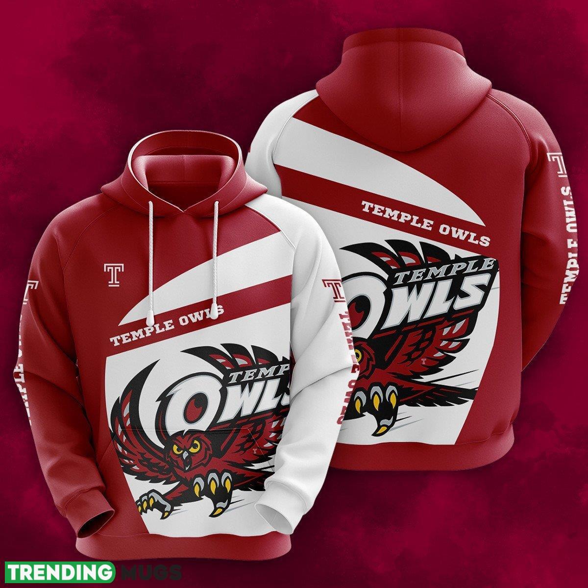 Temple Owls 3D Hoodie For Fans New Trending All OVer Print 3D All Over Print Temple Owls 3D Hoodie For Fans New Trending All OVer Print 3D All Over Print