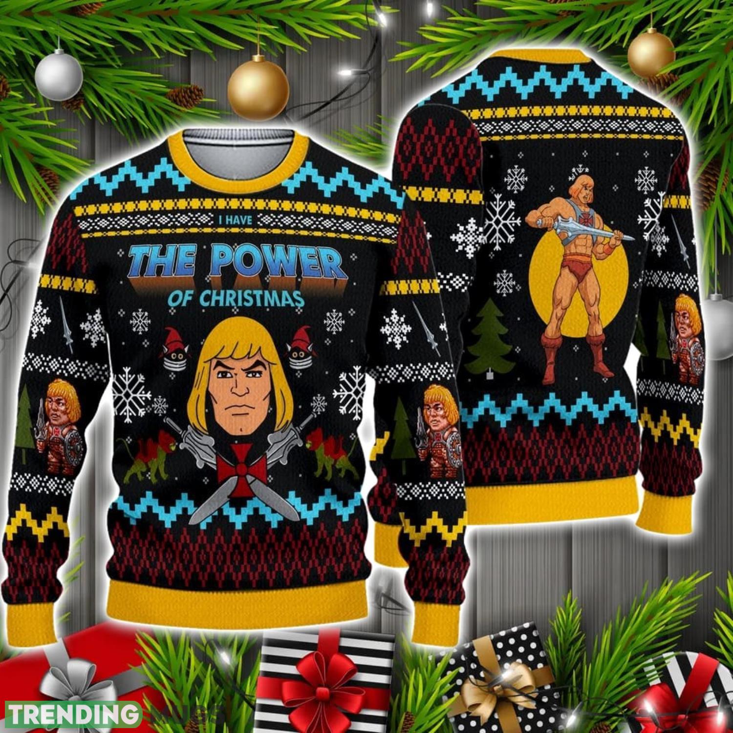 The Power of Christmas Heman Ugly Christmas Ugly Sweater Christmas Holiday Gift 3D Sweater The Power of Christmas Heman Ugly Christmas Ugly Sweater Christmas Holiday Gift 3D Sweater