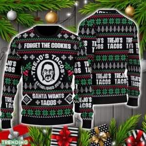 Trejo's Tacos Ugly Holiday Christmas Sweater Christmas Holiday Gift 3D Sweater