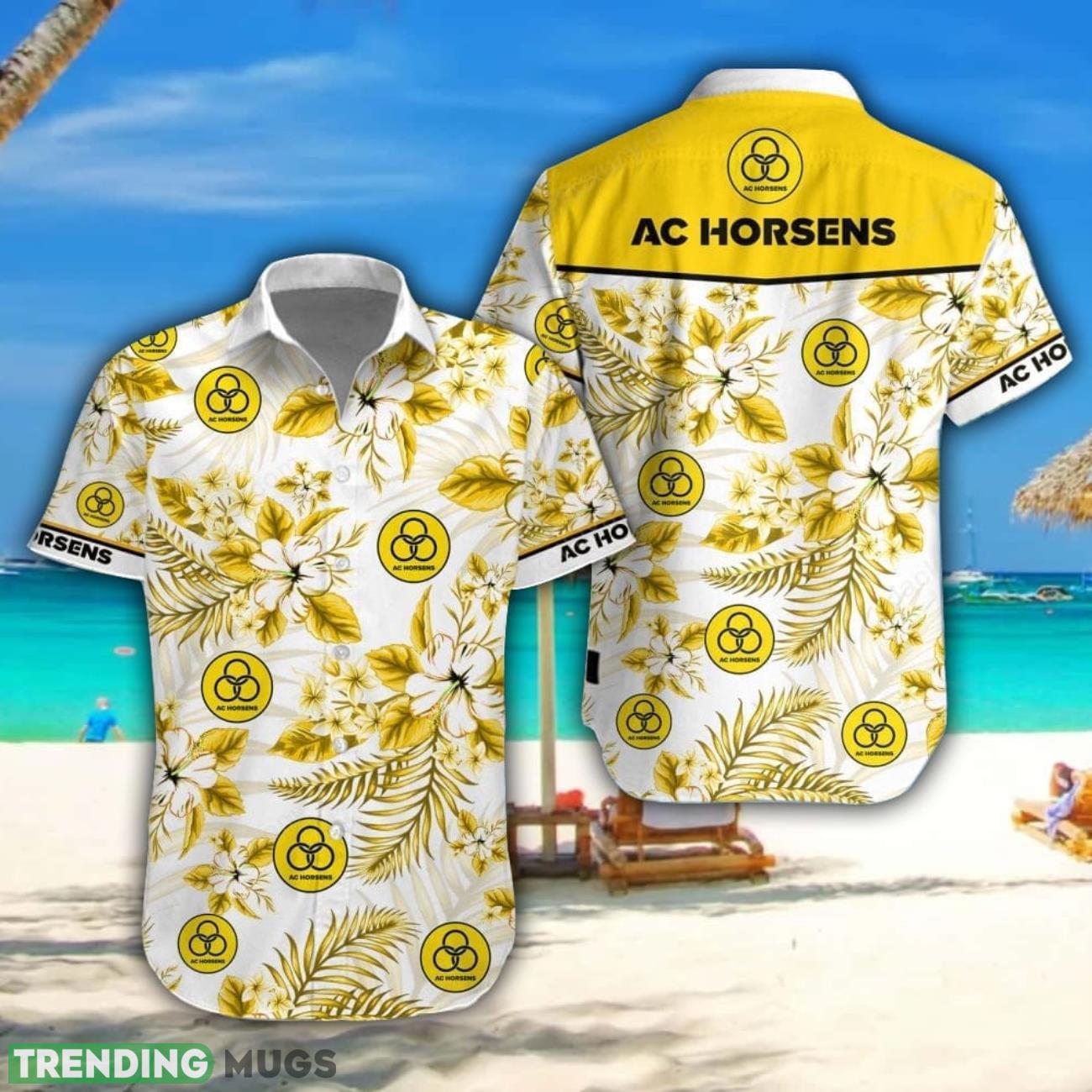 AC Horsens Hawaiian Shirt Tropical Style Summer Gift For Men And Women Hawaiian Shirt AC Horsens Hawaiian Shirt Tropical Style Summer Gift For Men And Women Hawaiian Shirt