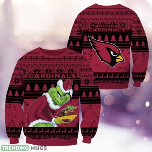 Arizona Cardinals Grinch Christmas Ugly Sweater Holiday Christmas Gift 3D Sweater