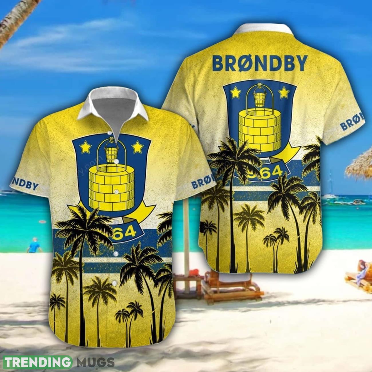 Brøndby IF Hawaiian Shirt Summer Gift For Men And Women Hawaiian Shirt Brøndby IF Hawaiian Shirt Summer Gift For Men And Women Hawaiian Shirt