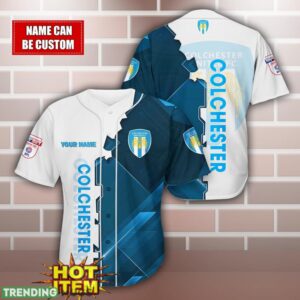 Colchester United Personalized Name 3D Baseball Jersey Shirt Product Photo 1