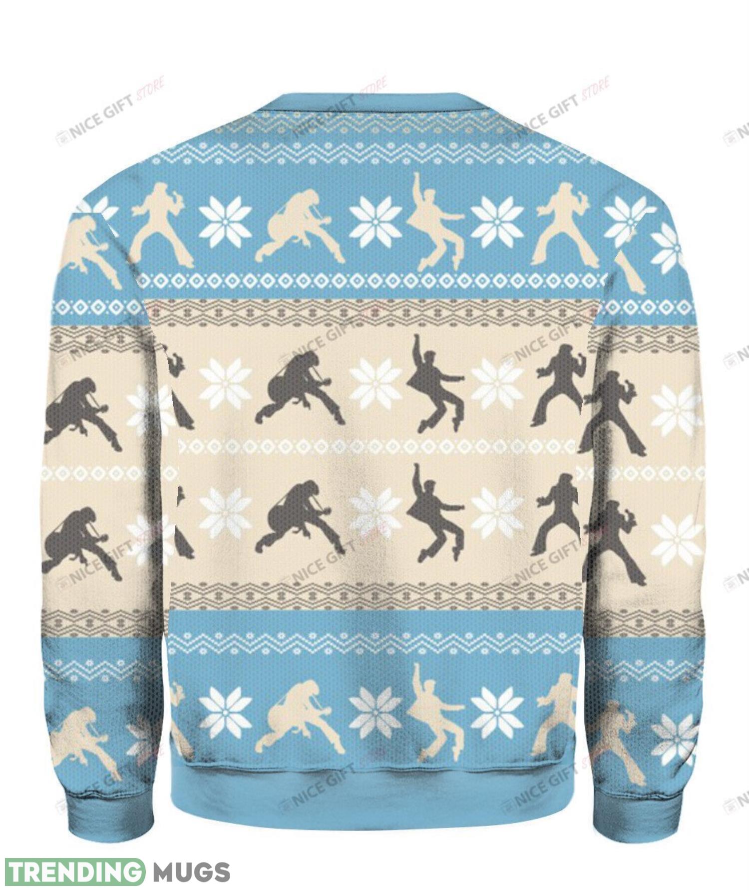 Elvis Presley I’ll Have A Blue Christmas Without You Ugly Sweater Christmas Gift For Men And Women Light Blue 3D Sweater Elvis Presley I’ll Have A Blue Christmas Without You Ugly Sweater Christmas Gift For Men And Women Light Blue 3D Sweater
