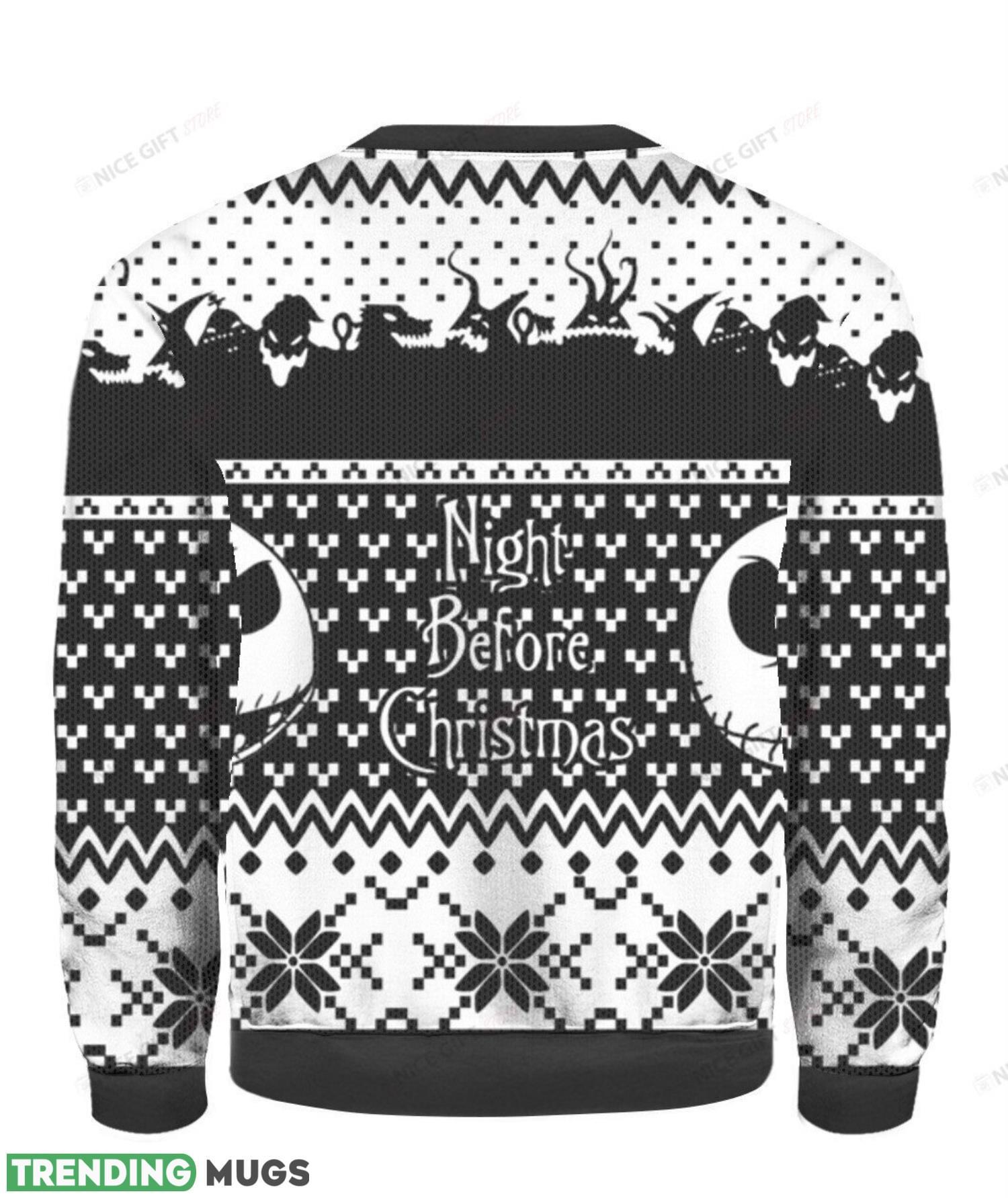Jack Skellington Night Before Christmas Ugly Sweater Holiday Christmas Gift 3D Sweater Jack Skellington Night Before Christmas Ugly Sweater Holiday Christmas Gift 3D Sweater