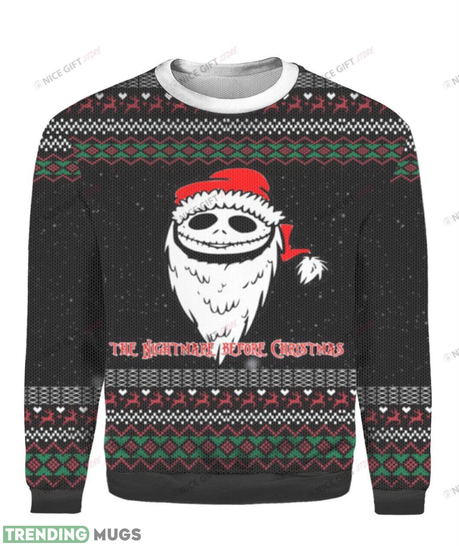 The Nightmare Before Christmas Ugly Sweater Holiday Christmas Gift 3D Sweater The Nightmare Before Christmas Ugly Sweater Holiday Christmas Gift 3D Sweater