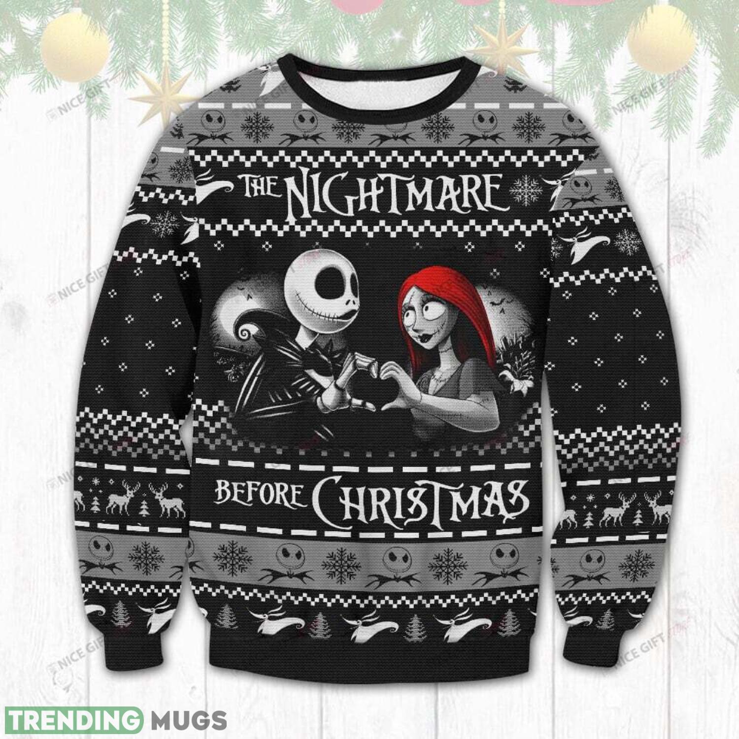 The Nightmare Before Christmas Ugly Sweater Holiday Christmas Gift Halloween Gift 3D Sweater The Nightmare Before Christmas Ugly Sweater Holiday Christmas Gift Halloween Gift 3D Sweater